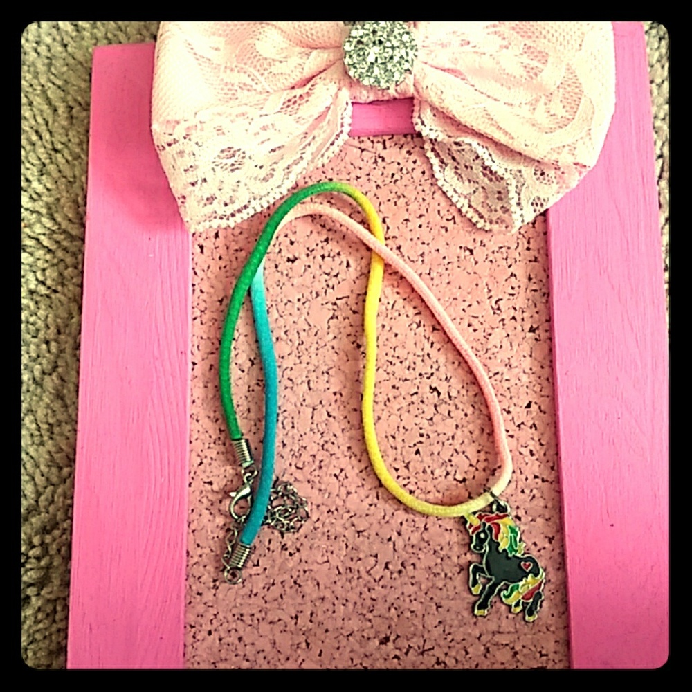 Unicorn charm necklace